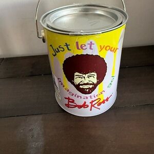 Colorful Bob Ross Paint Can with 3 pairs of socks 🧦